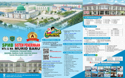 SISTEM PENERIMAAN MURID BARU MTs BASMA DARUIL'ILMI WASSA'ADAH Tahun Pelajaran 2026/2027